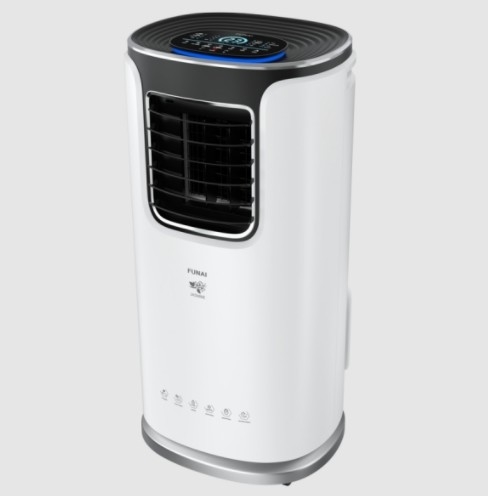 9000BTU เครื่องทําความเย็นอากาศระเหยพกพา 4 รูปแบบการทํางาน 2 ความเร็วของพัดลม ความปลอดภัยเด็กล็อค