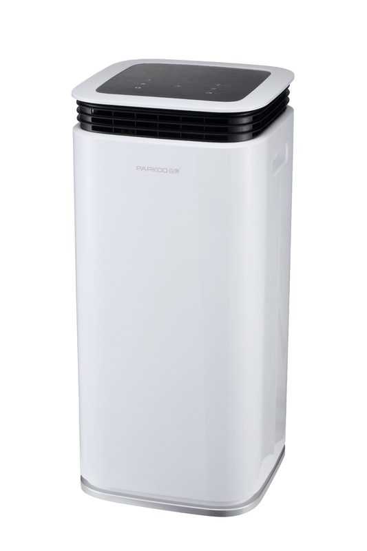 18 พินท์ LED Home Air Dehumidifier 2.2L ถังหอคอย ดิสป์สัมผัสเต็ม การควบคุมความชื้น